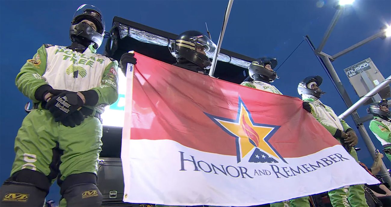 Honor and Remember A moment of silence for fallen soldiers NASCAR Kids(02)